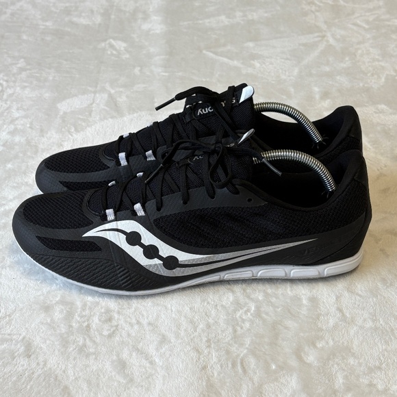 Saucony Racing Vendetta 3 Track Spike Running Shoe Mens Size 12.5 Black - Picture 5 of 12